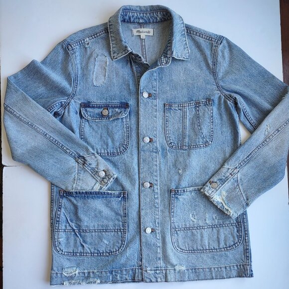 Madewell Blue Utility Jacket - Picture 10 of 13